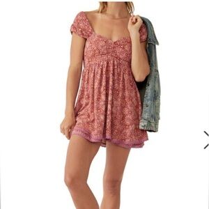 Free People Tabitha Mini Petal Combo Dress